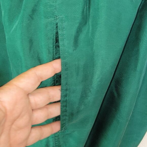 Rhoda Lynne Plus Silk 90s quilted & beaded bomber jacket set suit size 2xl - Picture 9 of 10